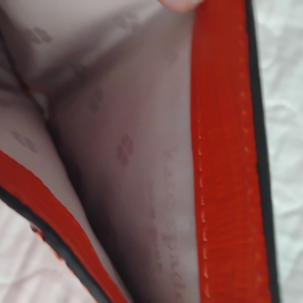 Kate Spade Orange, Tan, and White Striped Crossbody Bag with Wallet - Picture 3 of 6